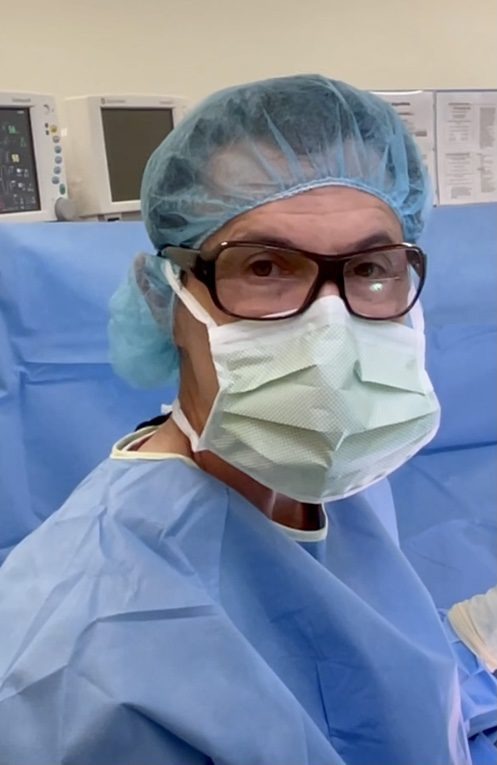 Dr. Halpern in surgery